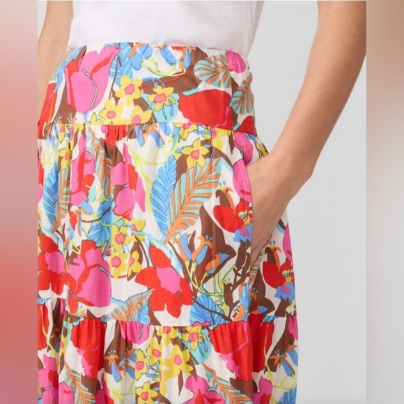 NWT! J. McLaughlin, Ophelia Maxi Skirt in Coconut Grove, Size Small, MSRP $188 - Picture 4 of 11